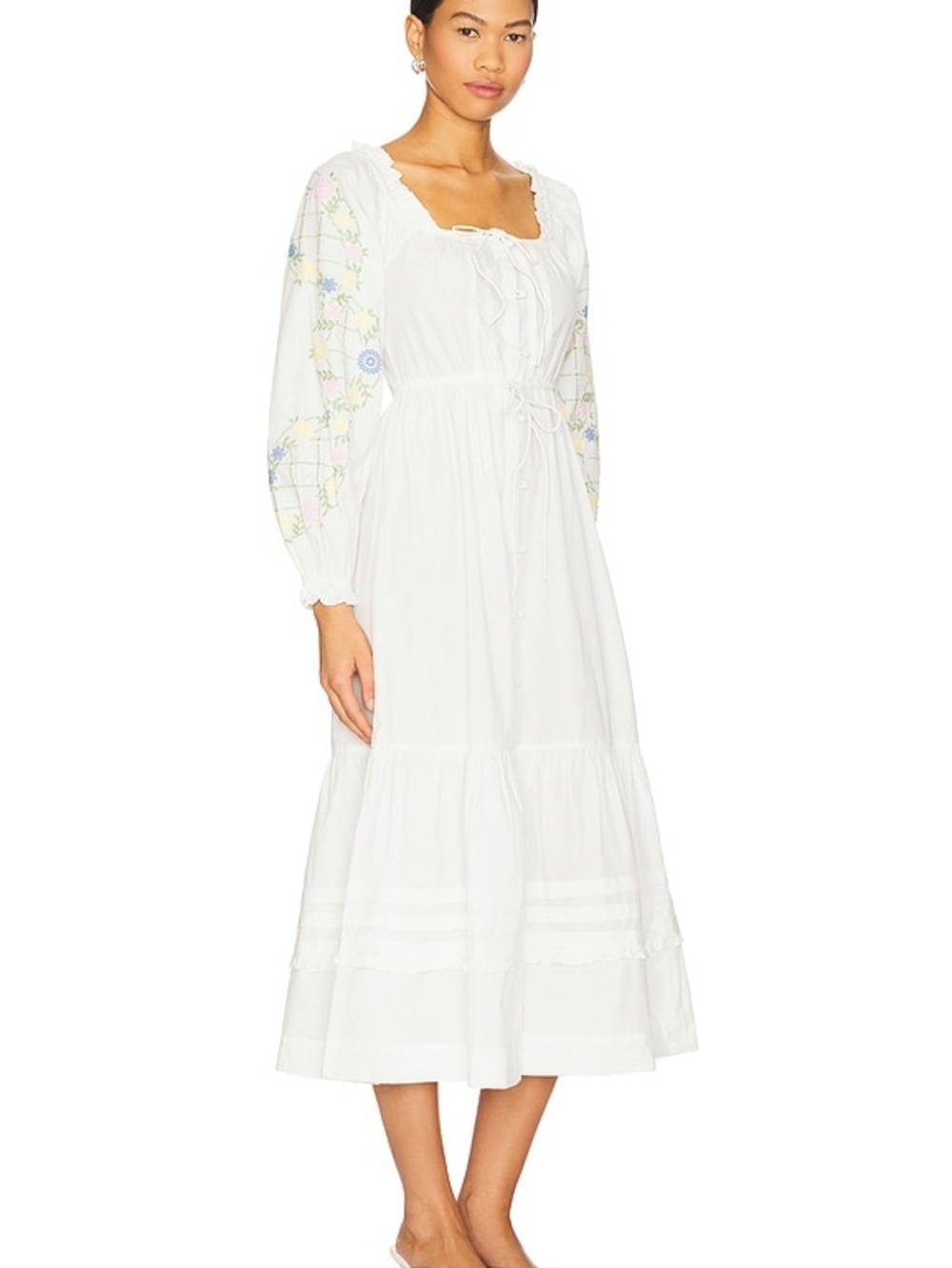 Damson Madder Junia Embroidered Dress View 2